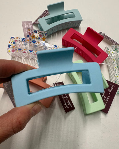 Rectangle Claw Clip - Pastel Collection