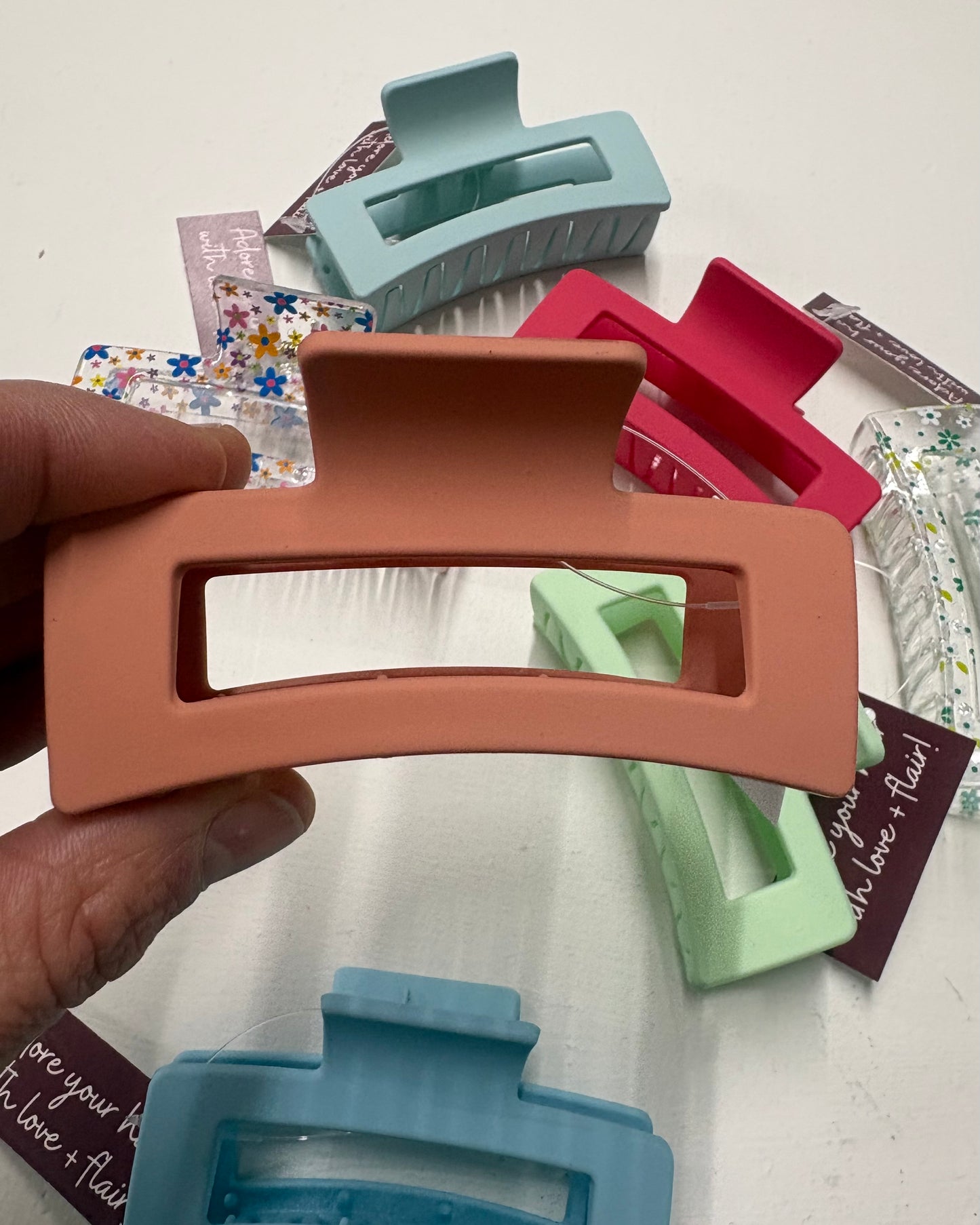 Rectangle Claw Clip - Pastel Collection