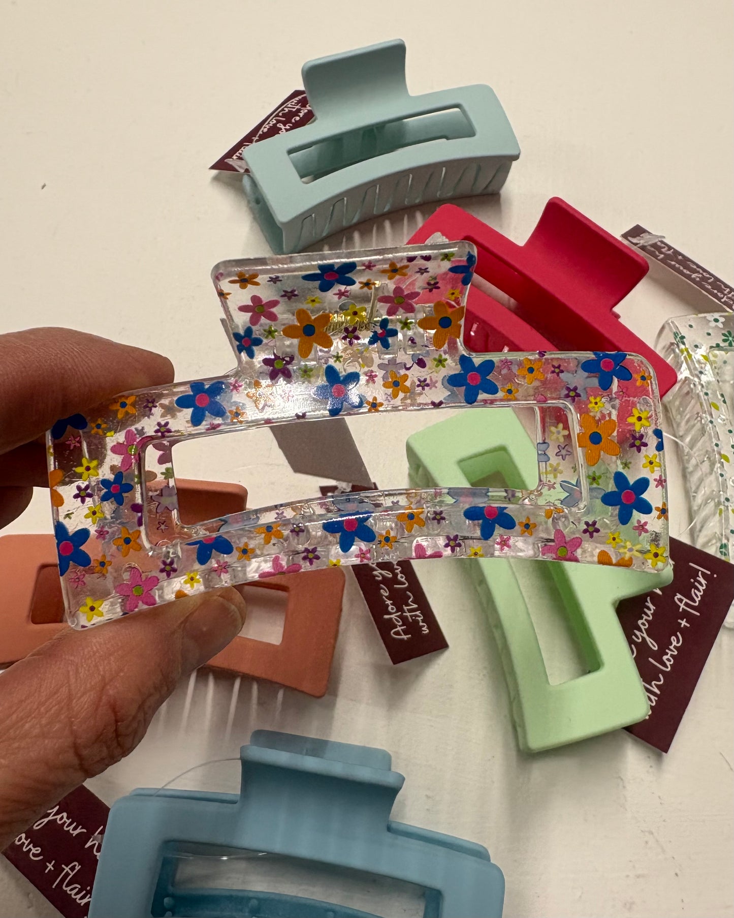 Rectangle Claw Clip - Pastel Collection