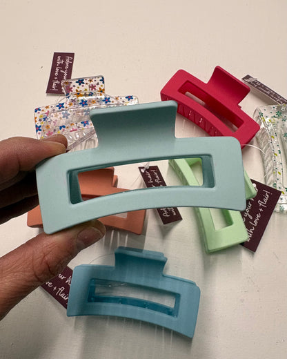 Rectangle Claw Clip - Pastel Collection