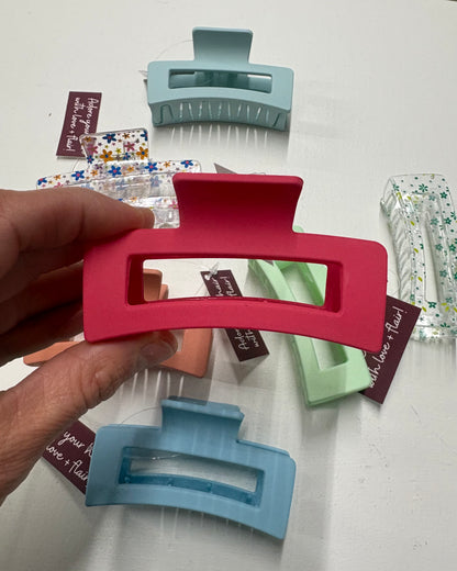 Rectangle Claw Clip - Pastel Collection