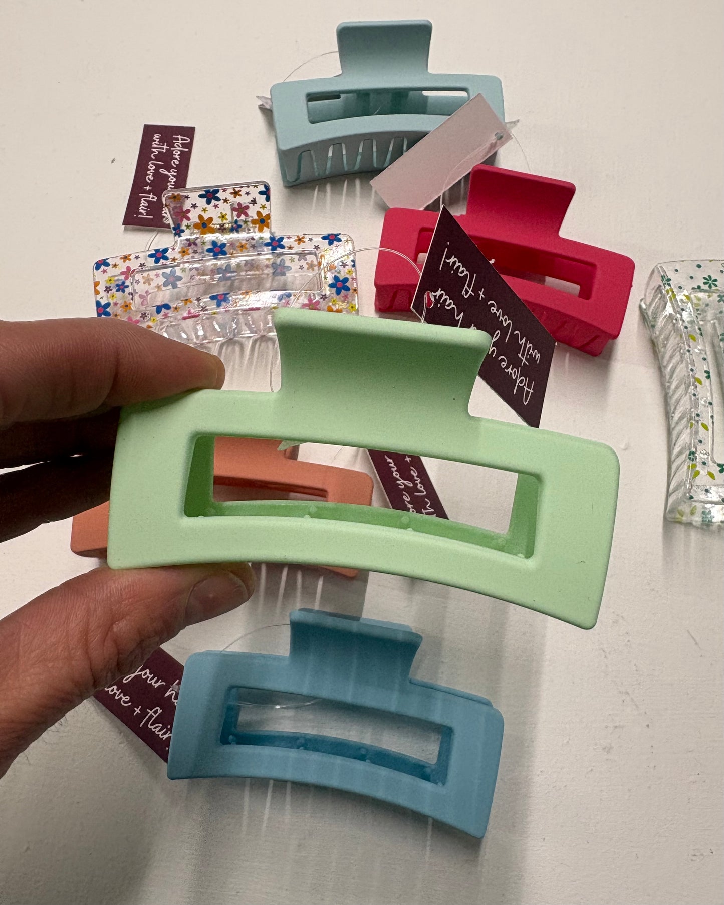 Rectangle Claw Clip - Pastel Collection