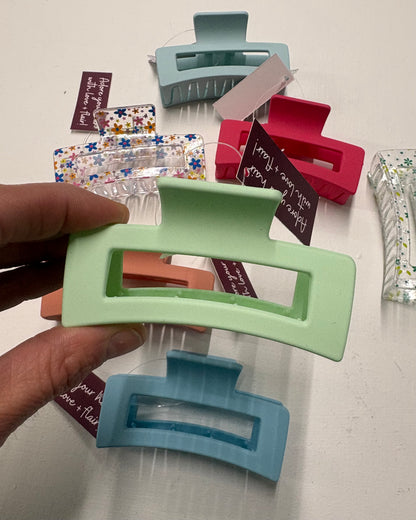 Rectangle Claw Clip - Pastel Collection