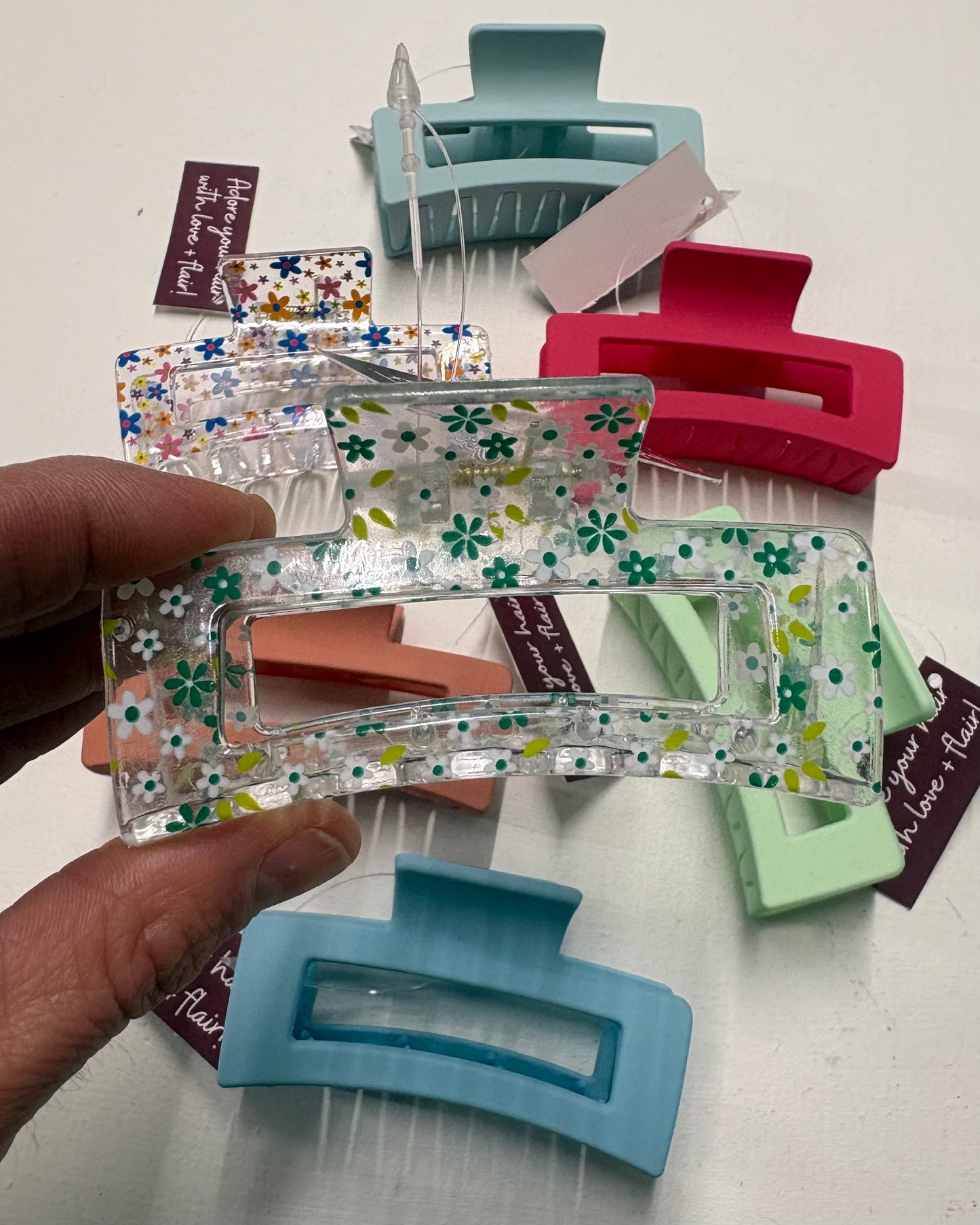 Rectangle Claw Clip - Pastel Collection