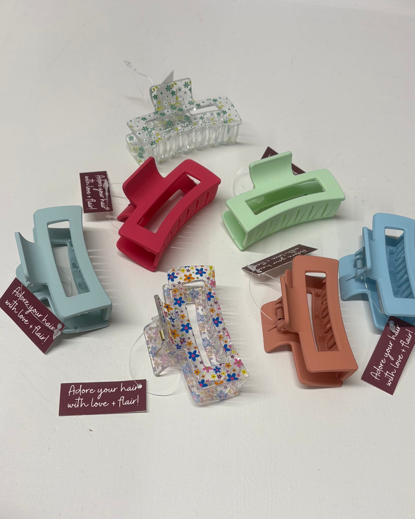 Rectangle Claw Clip - Pastel Collection