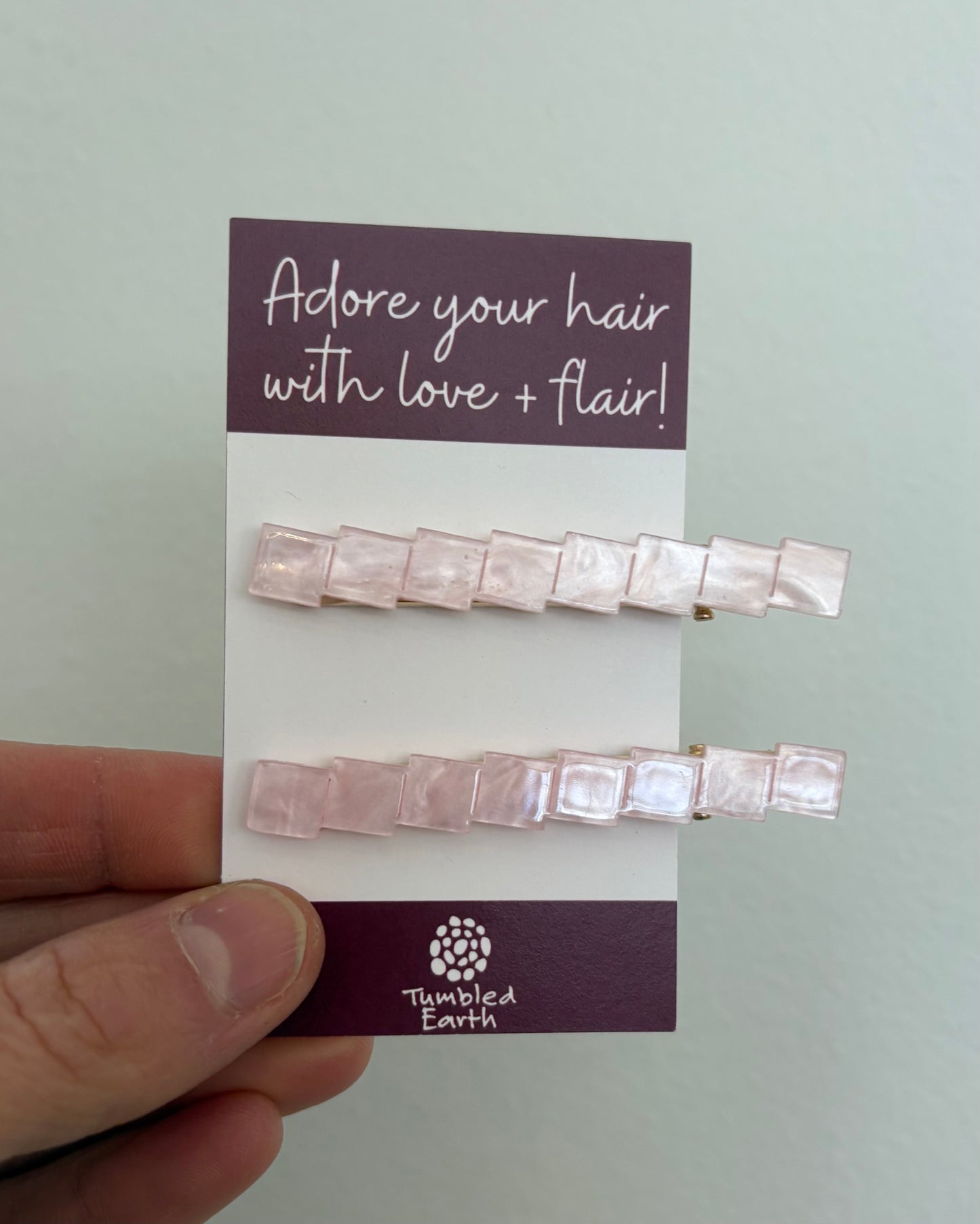 Pearl Square Hair Clips