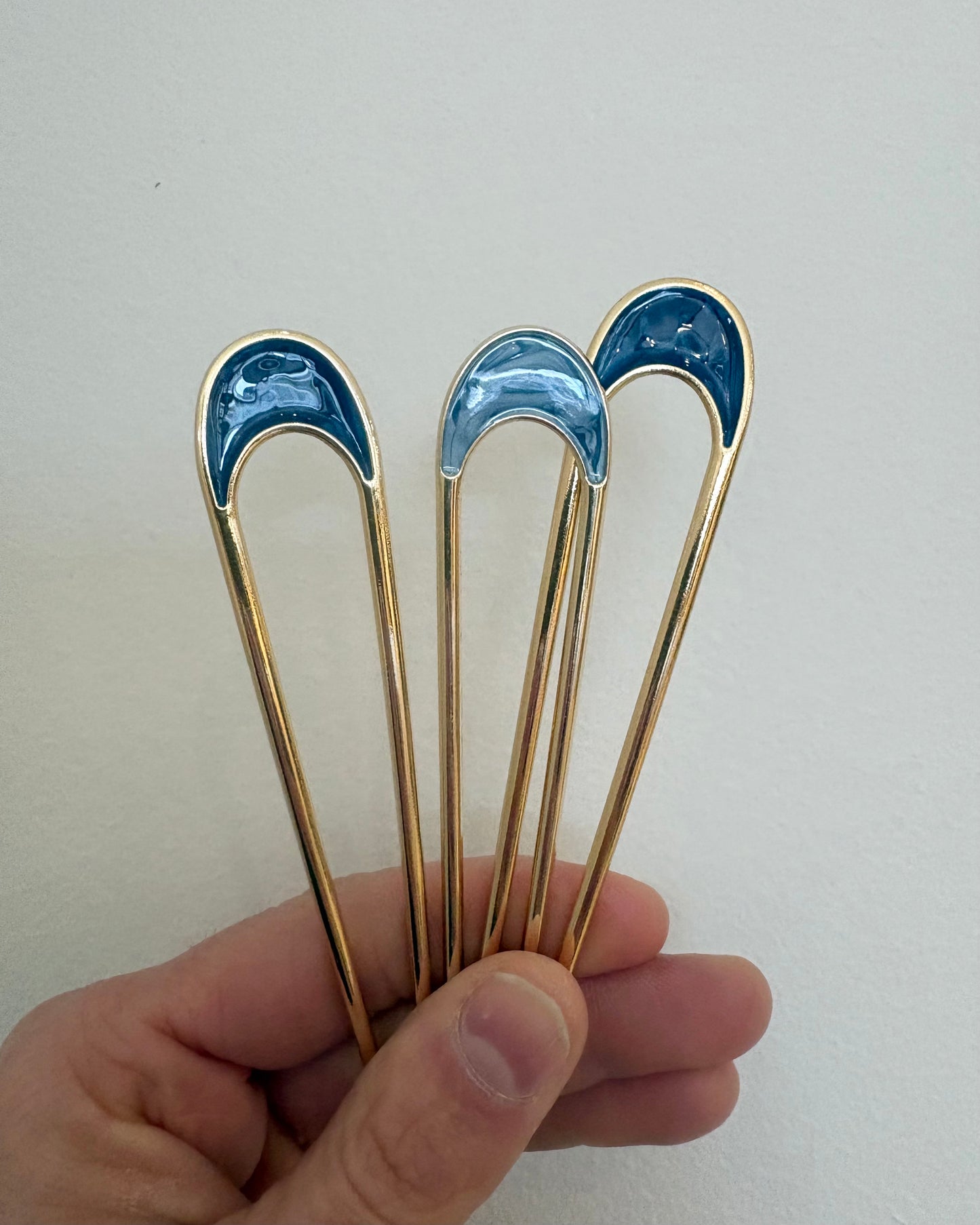 Pearl Inlay Metal French Hair Pin