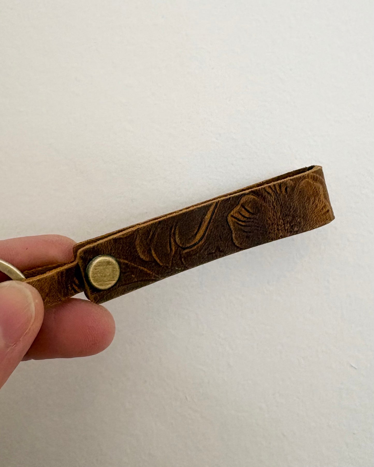Genuine Cowhide Leather Keychain