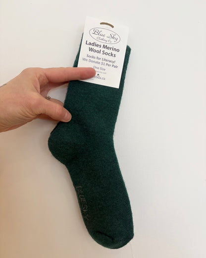 Ladies Merino Wool Socks 🍁 12 COLORS IN STOCK