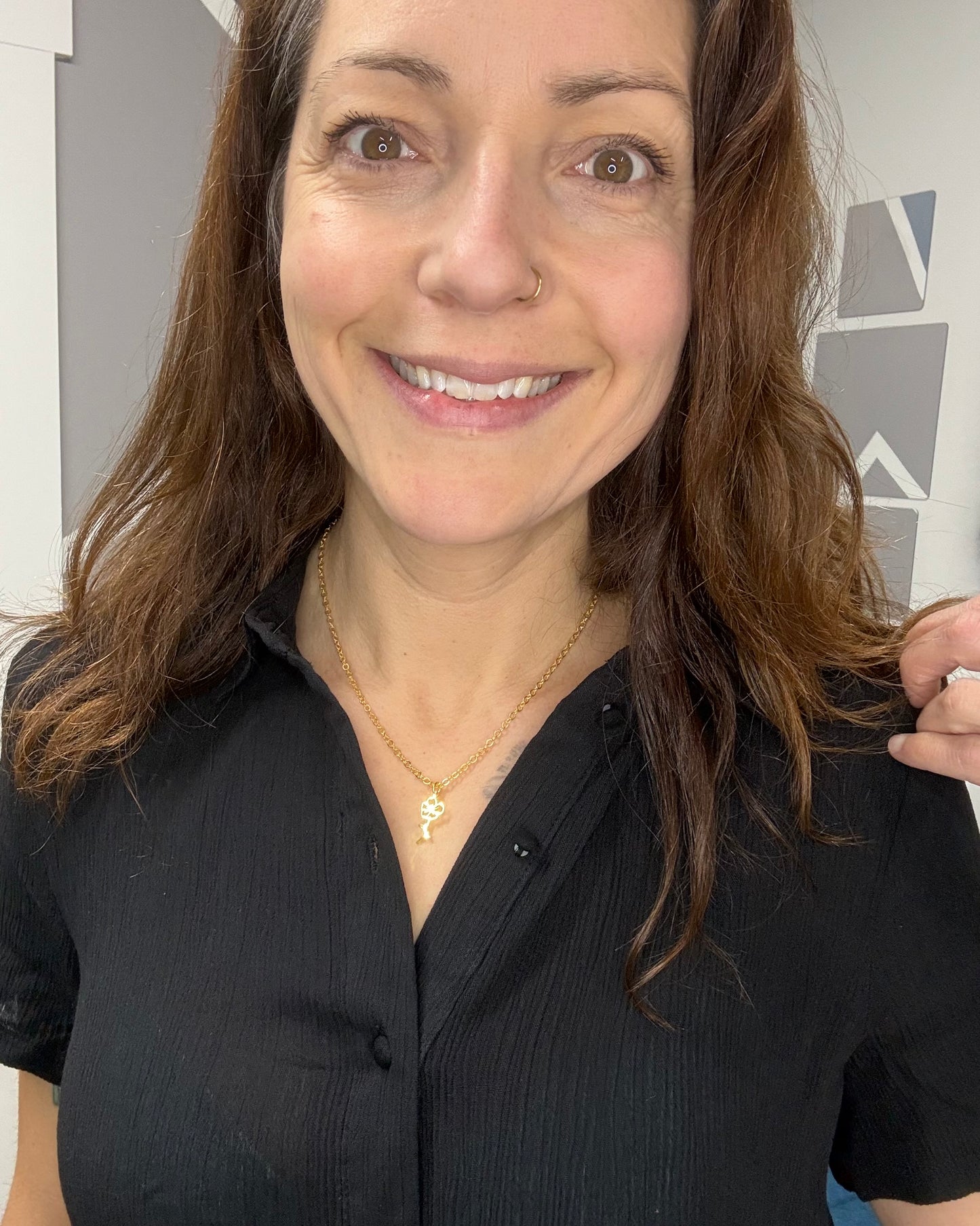 The Menny Tie Short Sleeve Blouse