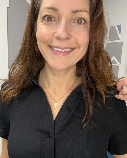 The Menny Tie Short Sleeve Blouse