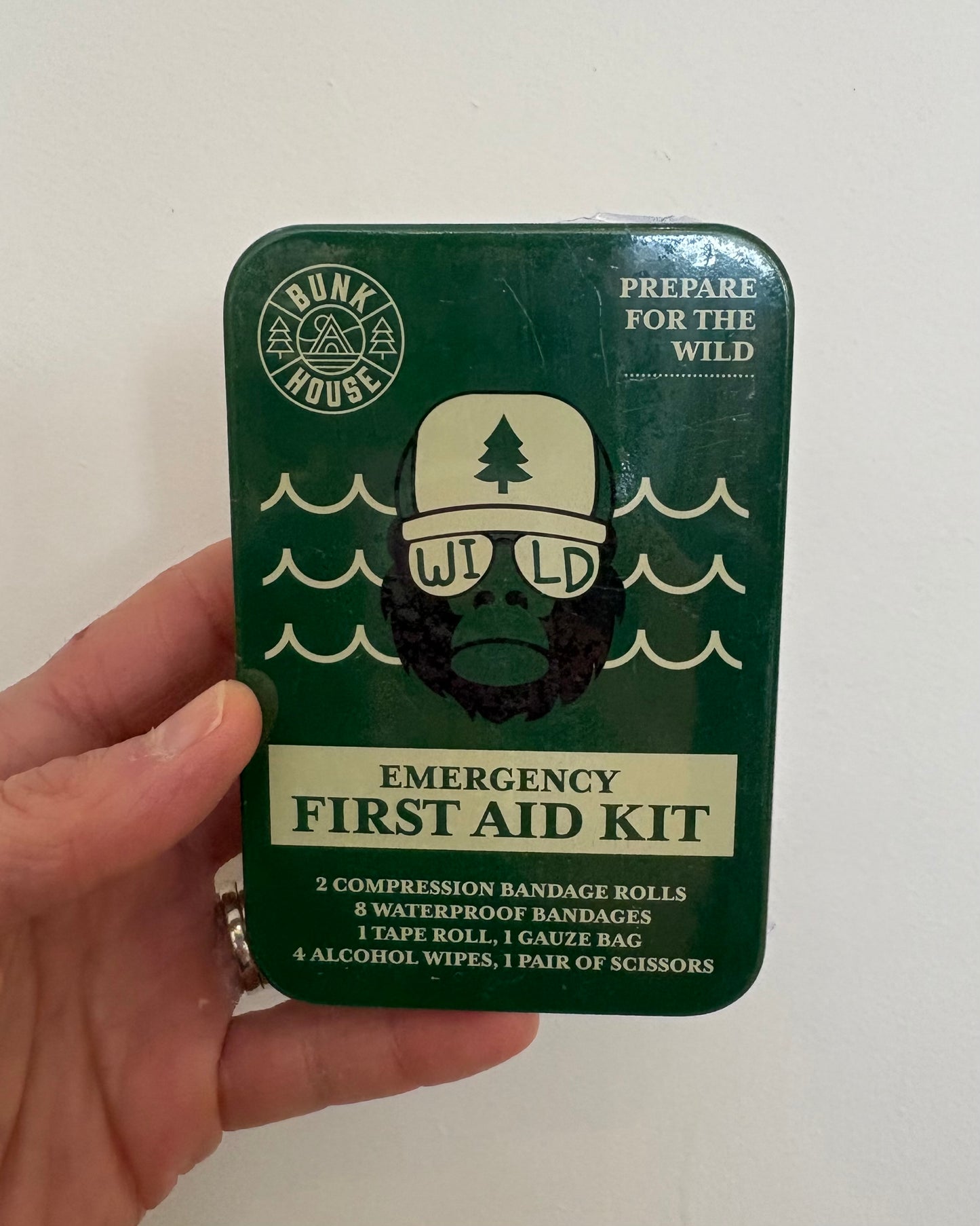 Emergency First Aid Kit Outdoor Tin
