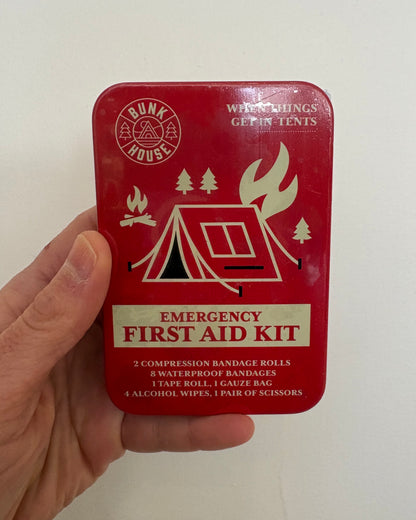 Emergency First Aid Kit Outdoor Tin