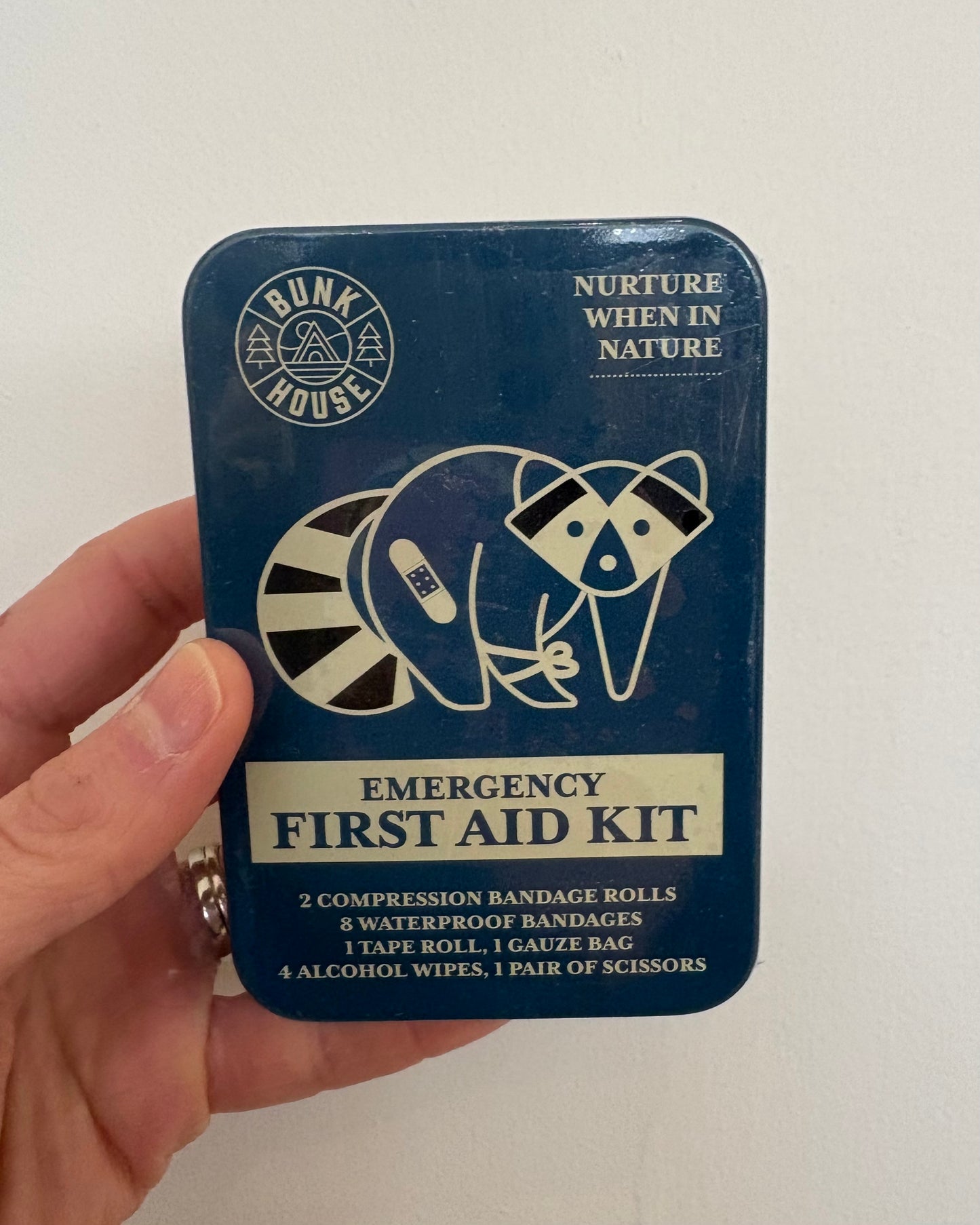 Emergency First Aid Kit Outdoor Tin