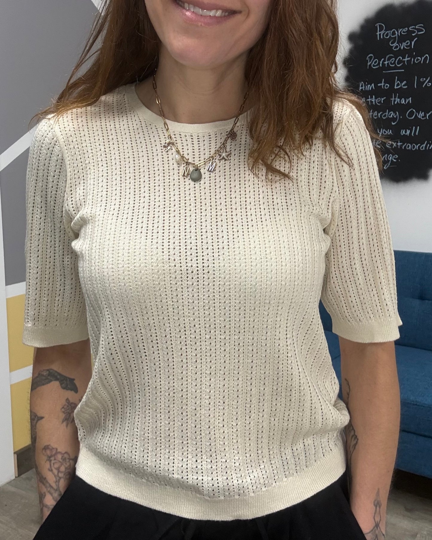 The Newlex Upper Back Tie Blouse