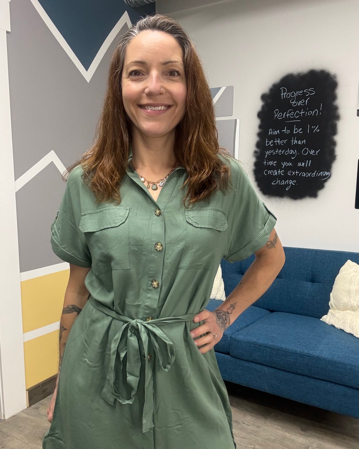 The Bumpy Short Shirt Dress: 3 COLORS