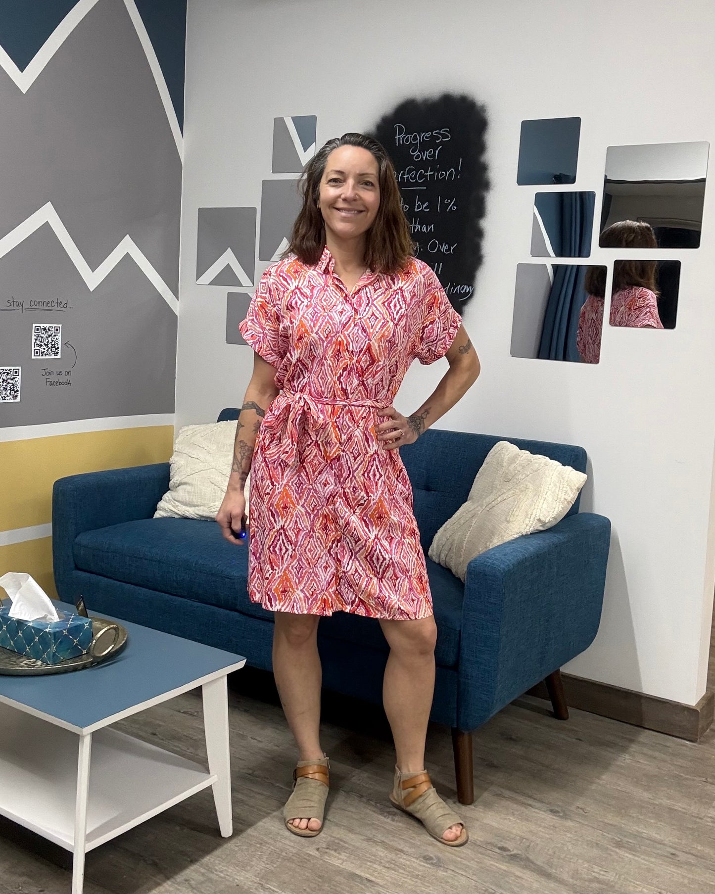 The Easy Joy Short 60's Inspired Shirt Dress