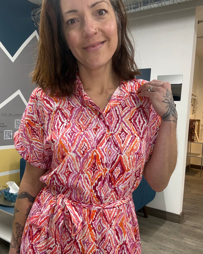The Easy Joy Short 60's Inspired Shirt Dress