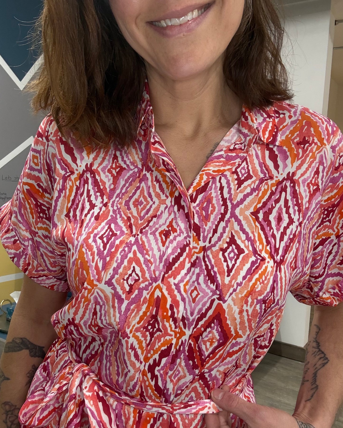 The Easy Joy Short 60's Inspired Shirt Dress