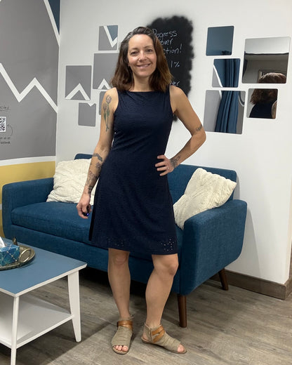 The Tassa Boat Neck Short Dress: 2 COLORS