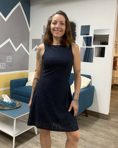 The Tassa Boat Neck Short Dress: 2 COLORS