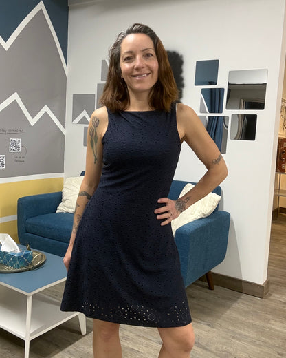 The Tassa Boat Neck Short Dress: 2 COLORS