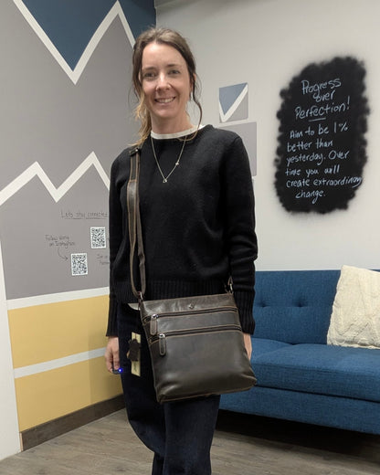 Judy Leather Crossbody Purse