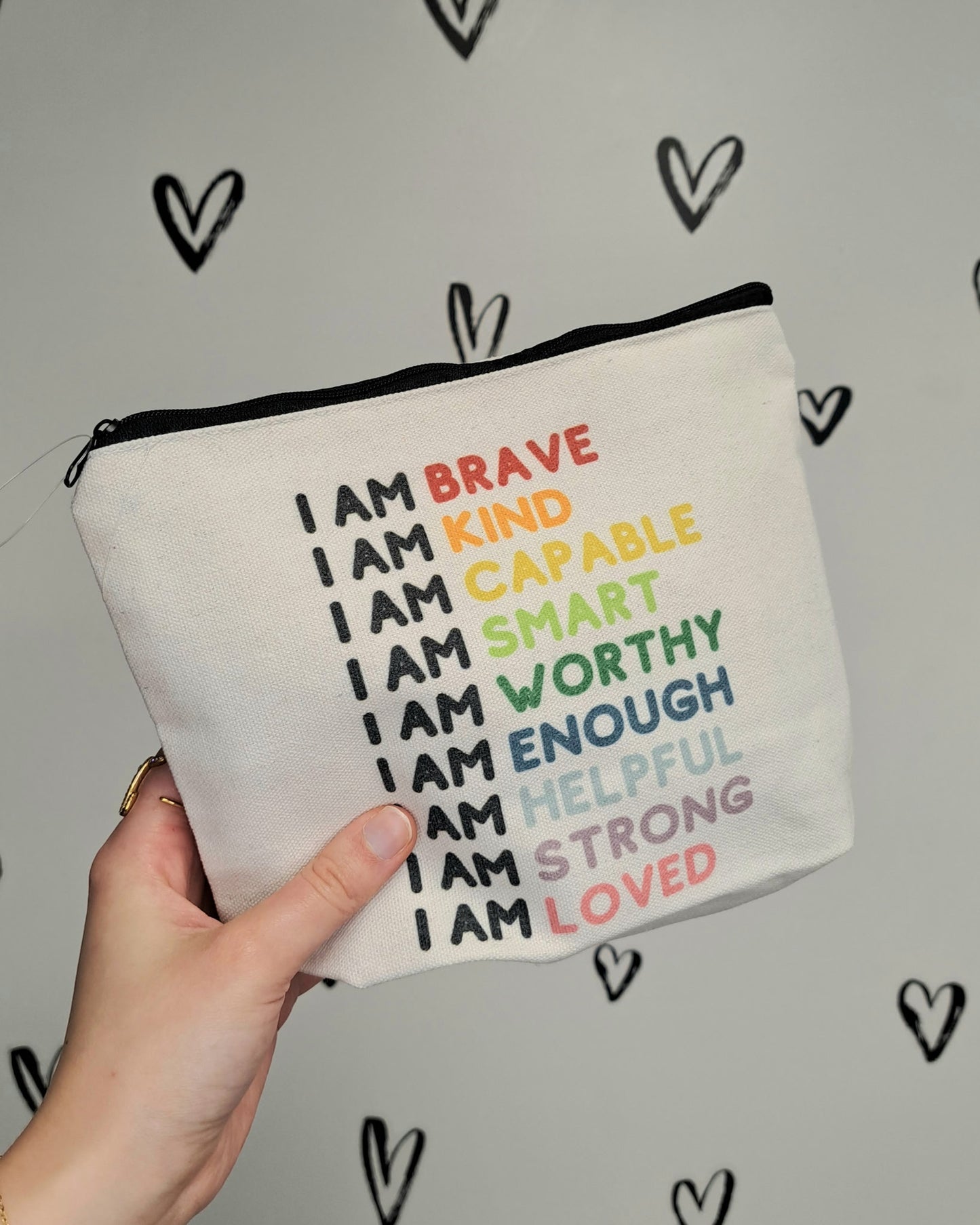 "I Am" Affirmations Cosmetic Bag