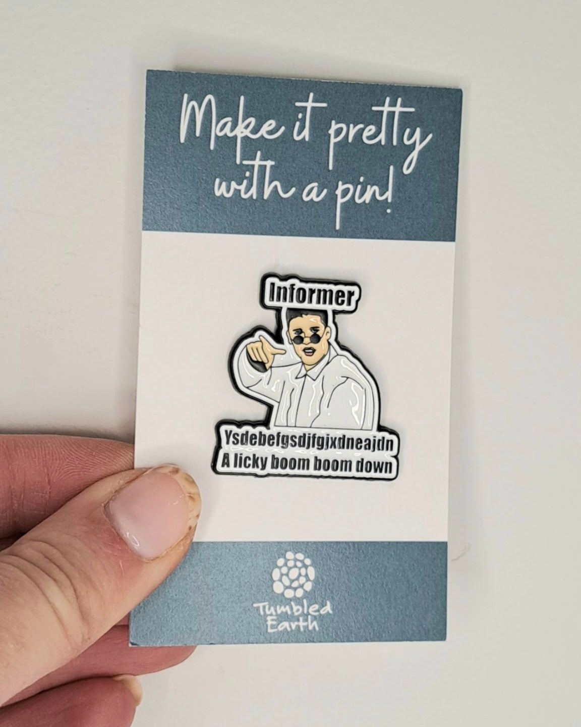 "Informer" Enamel Pin