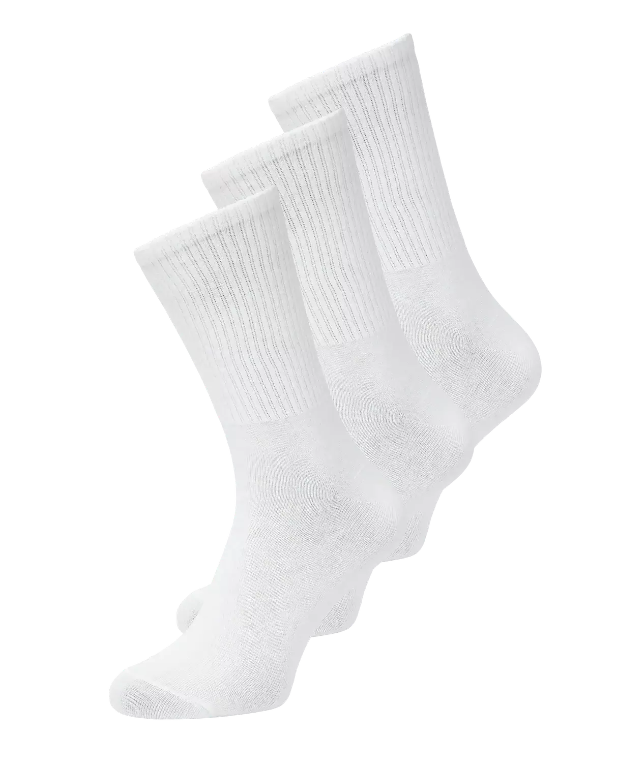 White Cotton Blend 3-Pack Socks