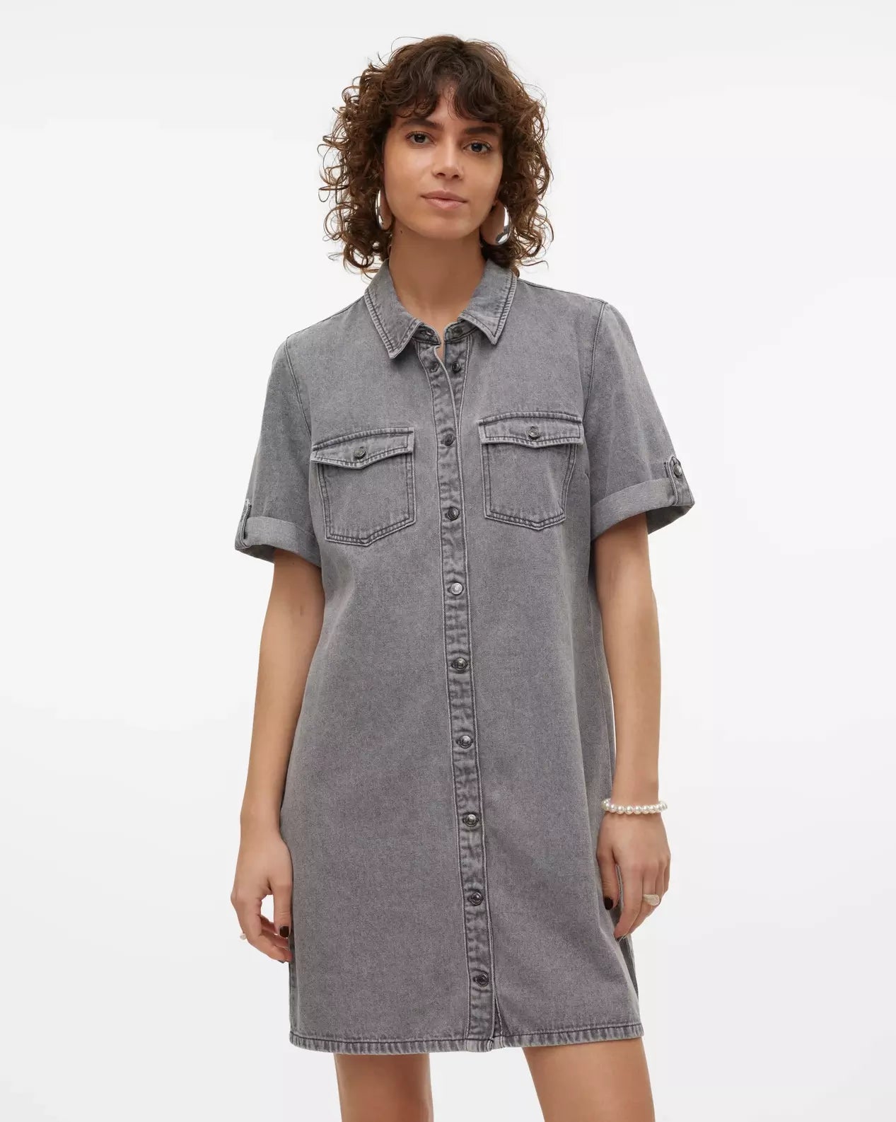 The Jennie Short Denim Dress - 2 COLORS