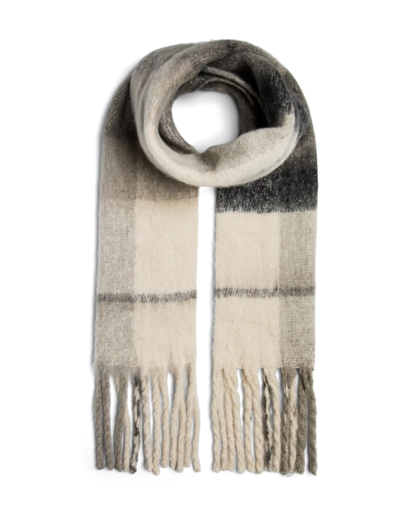The Lysna Plaid Long Scarf - 4 COLORS