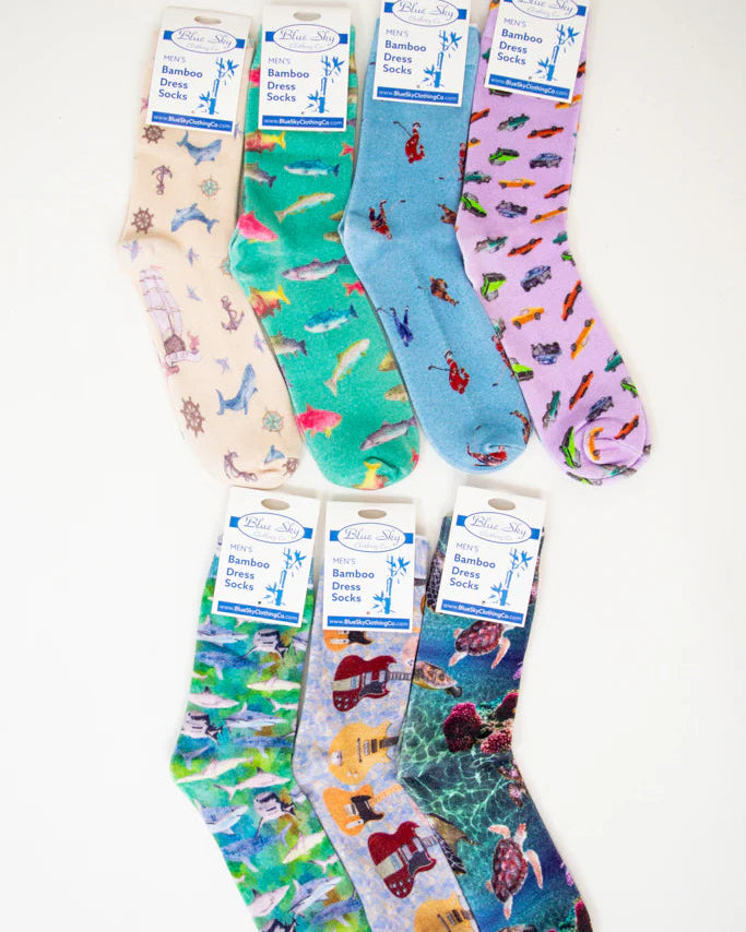 Purple Muscle Cars Men's Bamboo Dress Socks 🍁