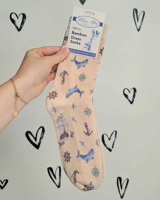 Sailor Men's Bamboo Dress Socks 🍁
