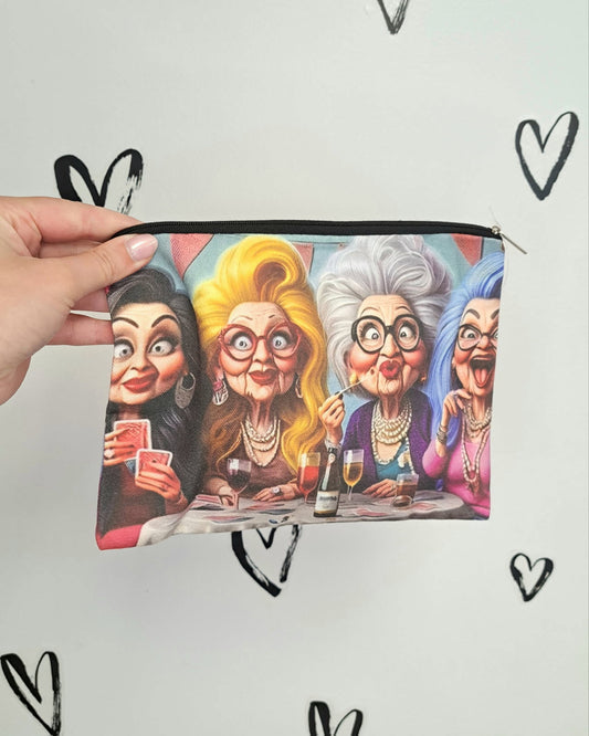 Playing Cards Cosmetic Bag