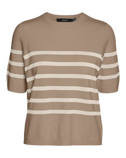 The Saba Crew Neck Stripe Top