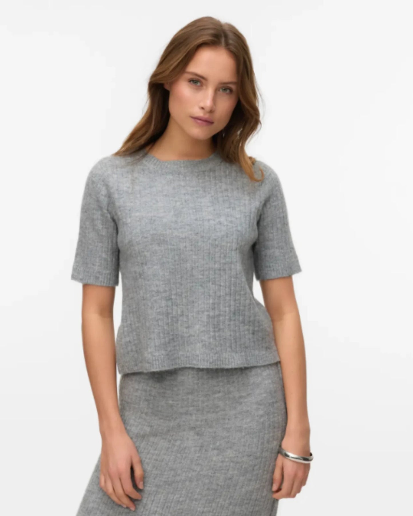 The Sally Crew Neck Half Sleeve Knit - 3 COLORS