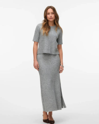 The Sally Crew Neck Half Sleeve Knit - 3 COLORS