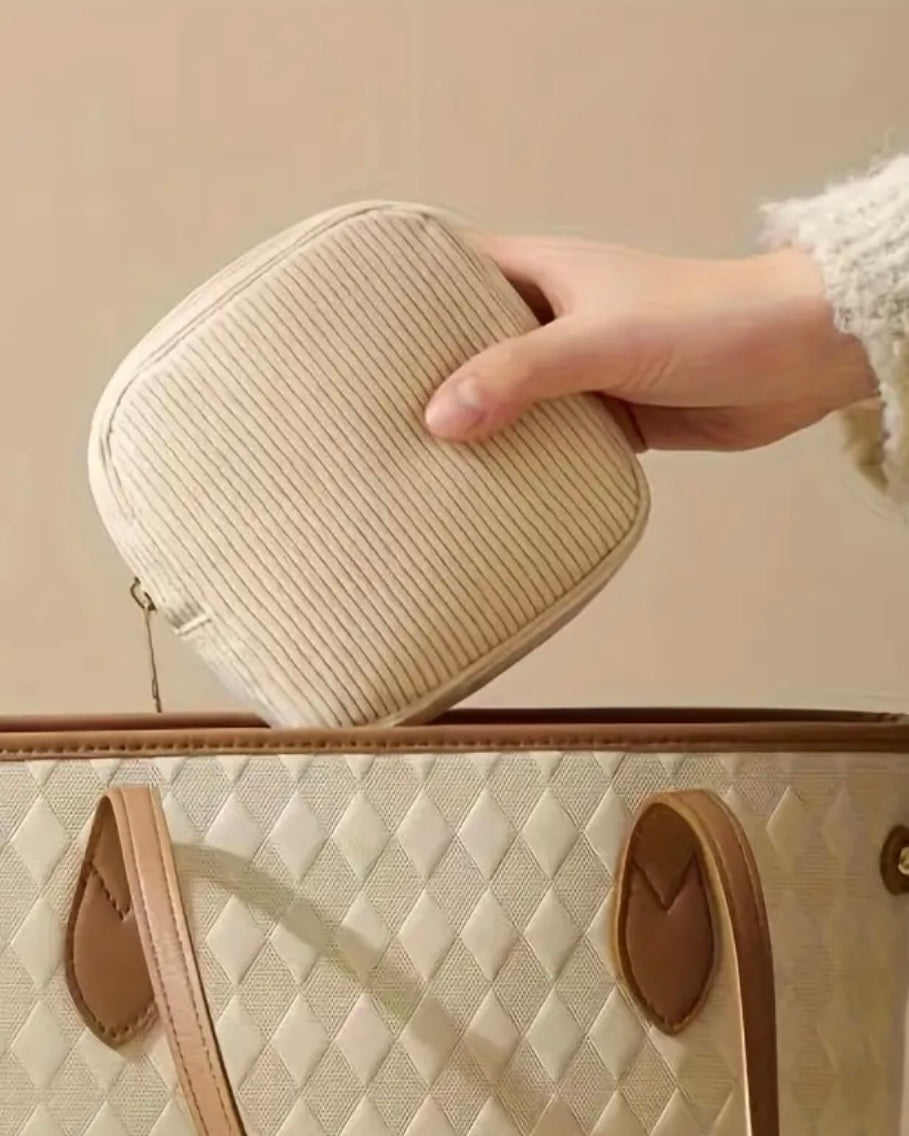 Small Corduroy Cosmetic Bag "The Period Pack"