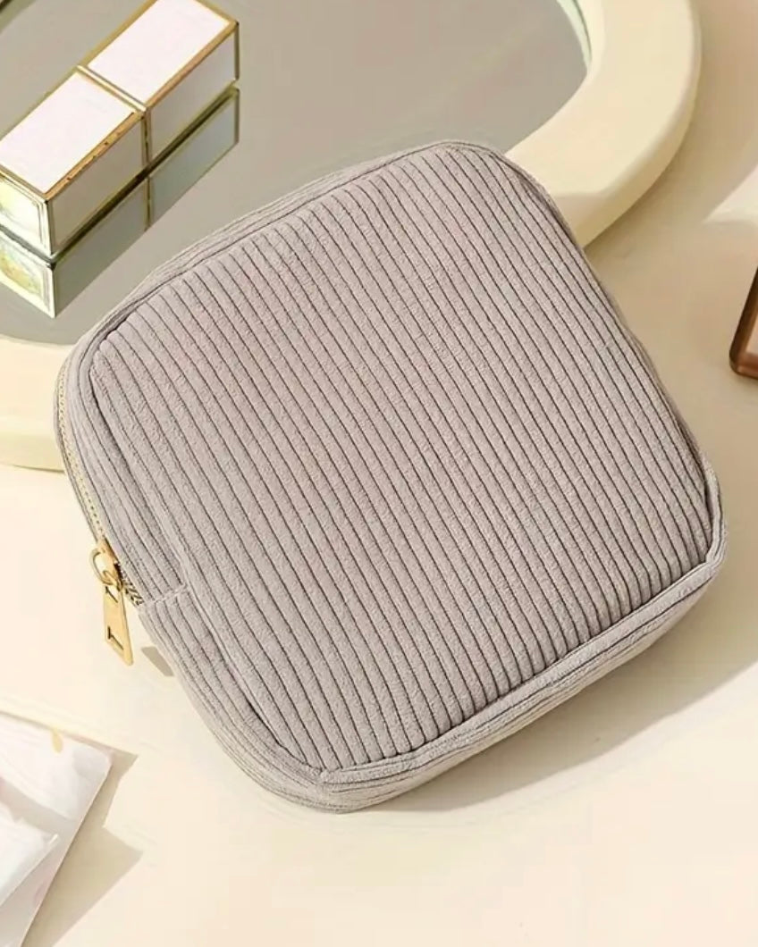 Small Corduroy Cosmetic Bag "The Period Pack"
