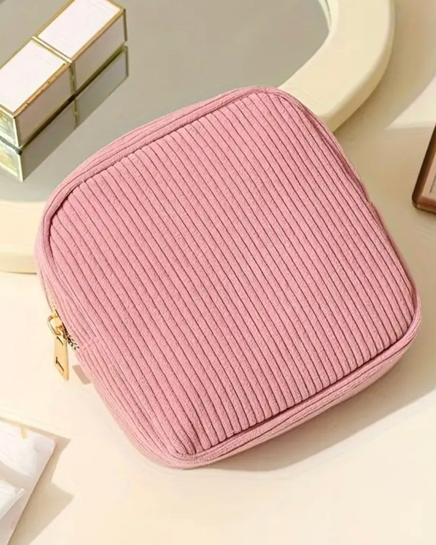 Small Corduroy Cosmetic Bag "The Period Pack"