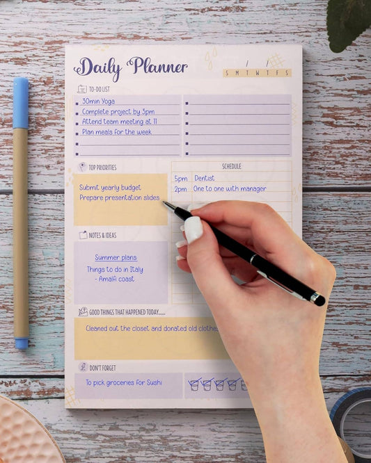 Tear-off Daily Planner Notepad 🍁
