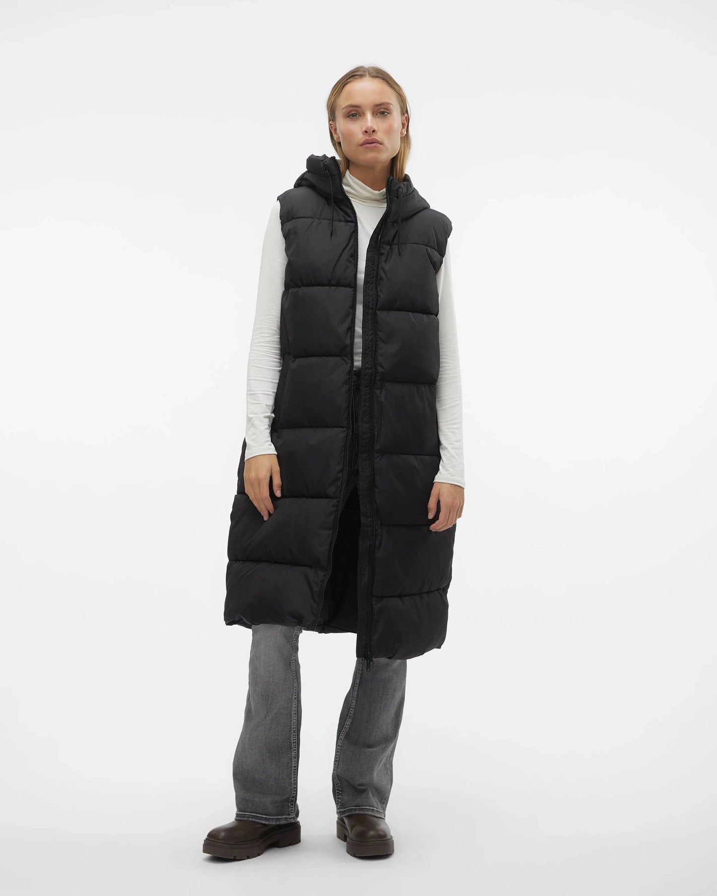 The Liganne Long Puffer Vest
