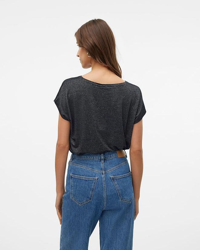 The Lava Glitter Stripe Top: 3 COLORS