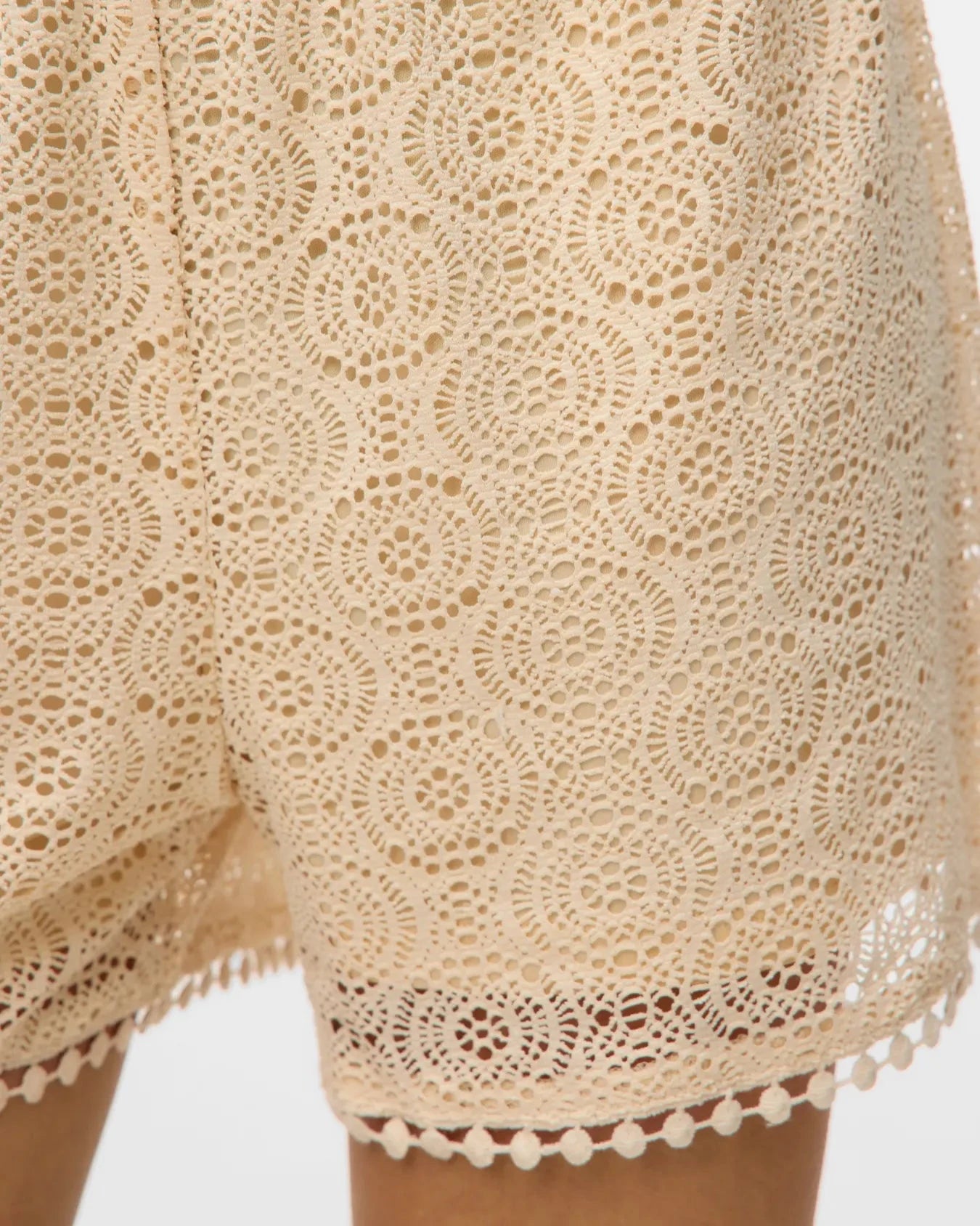 The Maya High Waist Crochet Shorts