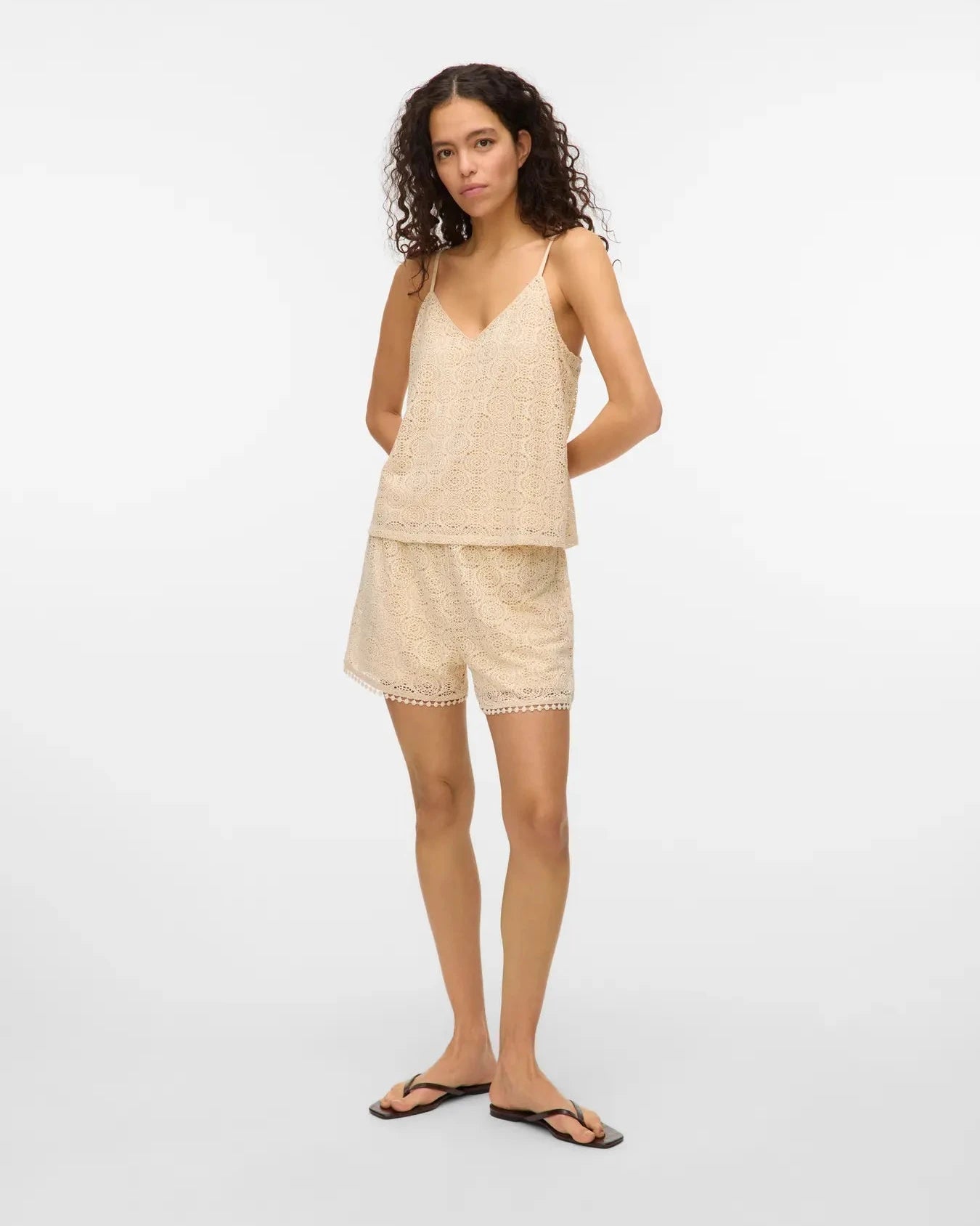 The Maya High Waist Crochet Shorts