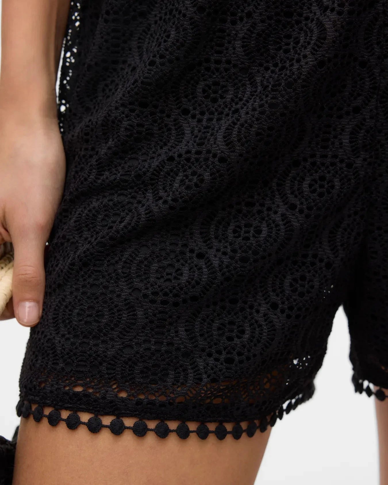 The Maya High Waist Crochet Shorts