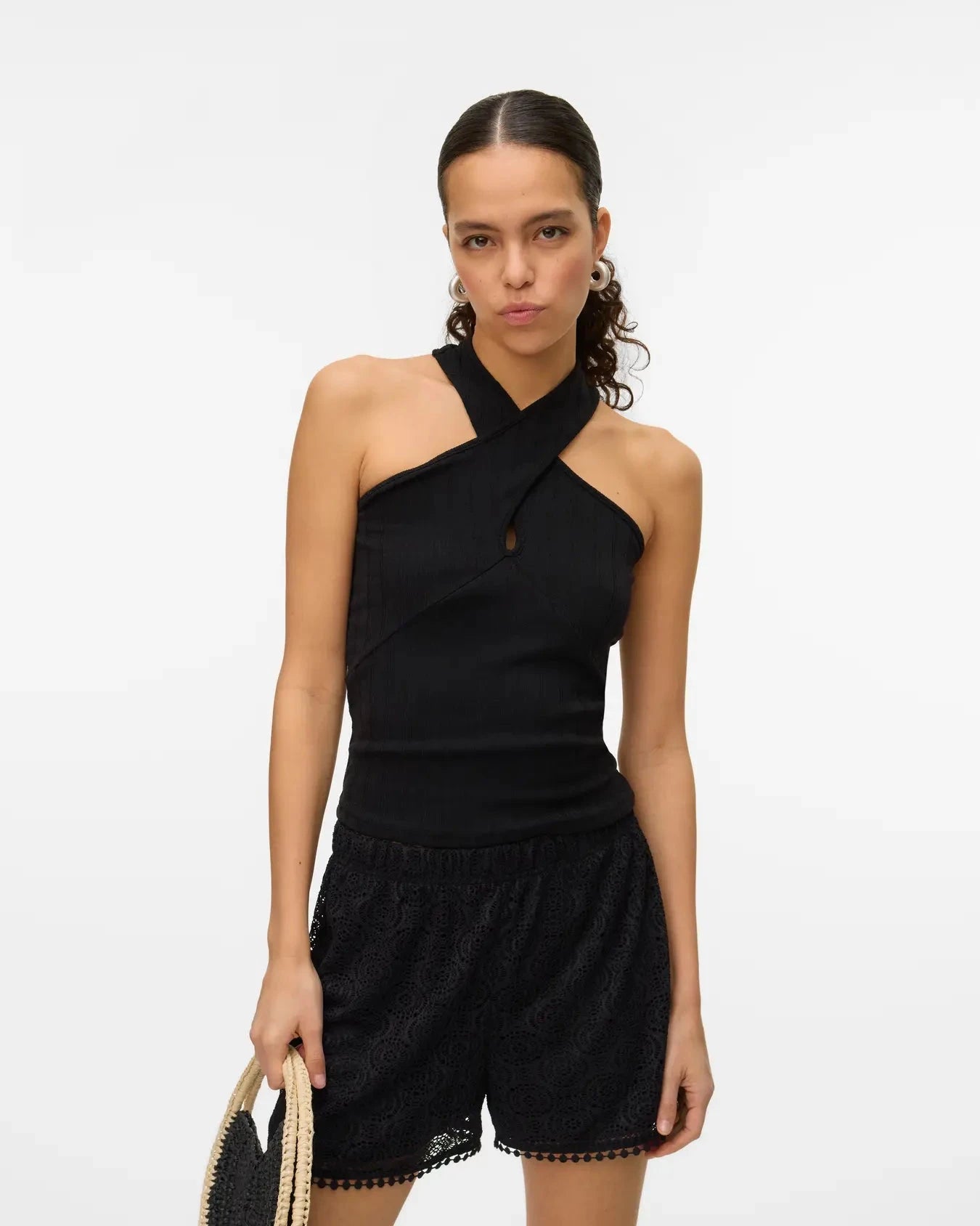 The Maya High Waist Crochet Shorts