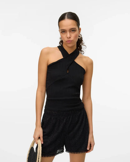 The Maya High Waist Crochet Shorts