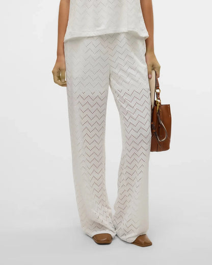 The Thas Eyelet Wide Leg Pants